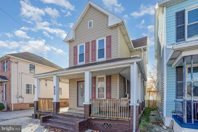 a front view of a house