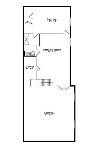 a picture of a bench in room