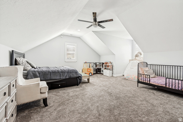 1526 South 500 West Mapleton, UT 84664 - Photo 17 of 54 Bedroom with carpet and a ceiling fan