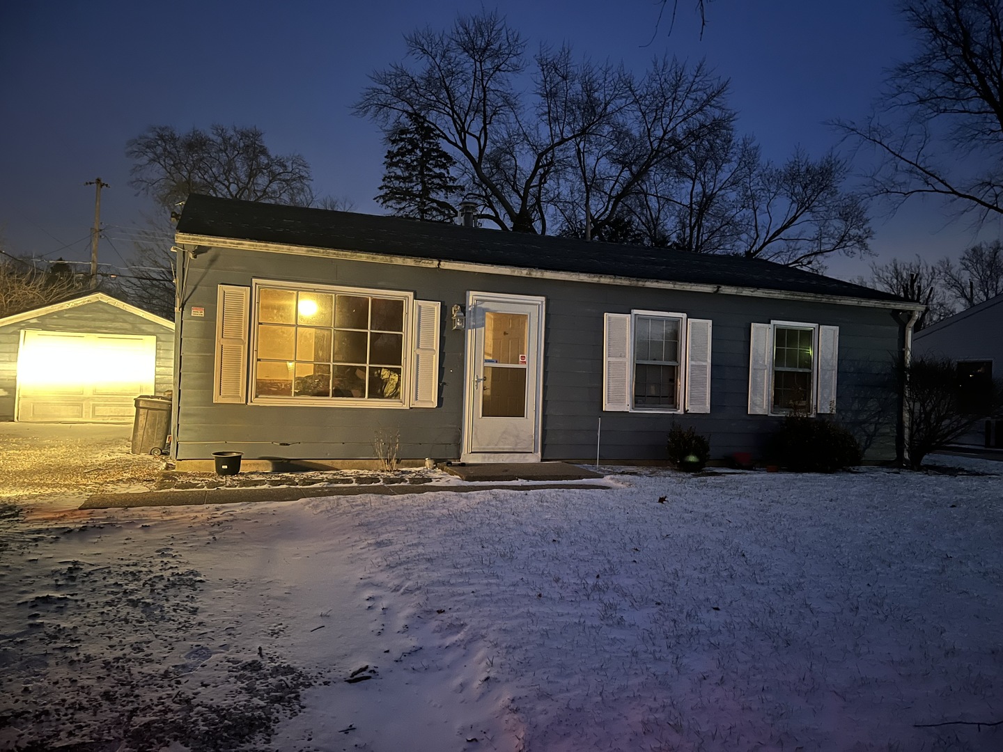 a view of an house with backyard space