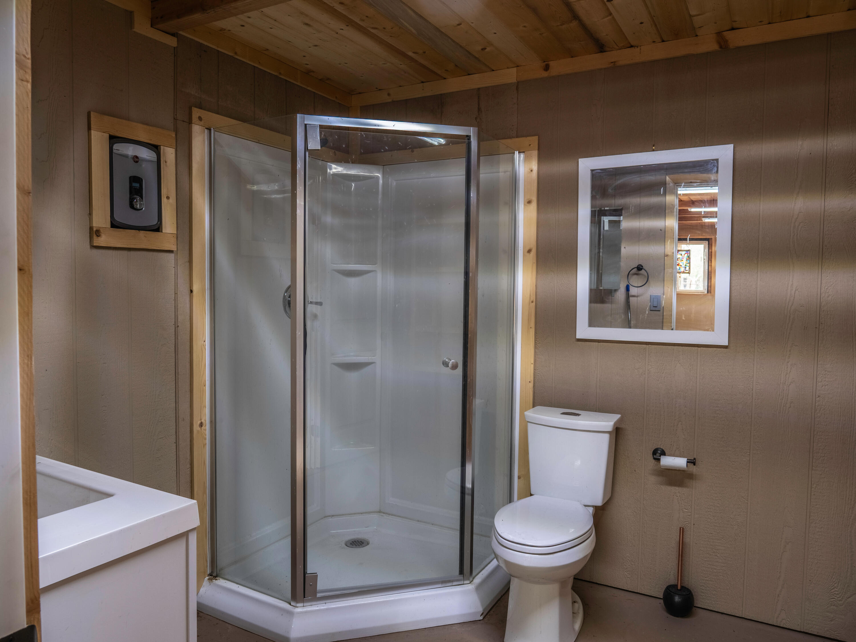 61072 Devils Ladder Road Mountain Center, CA 92561 - Photo 38 of 81 a bathroom with a toilet and a shower
