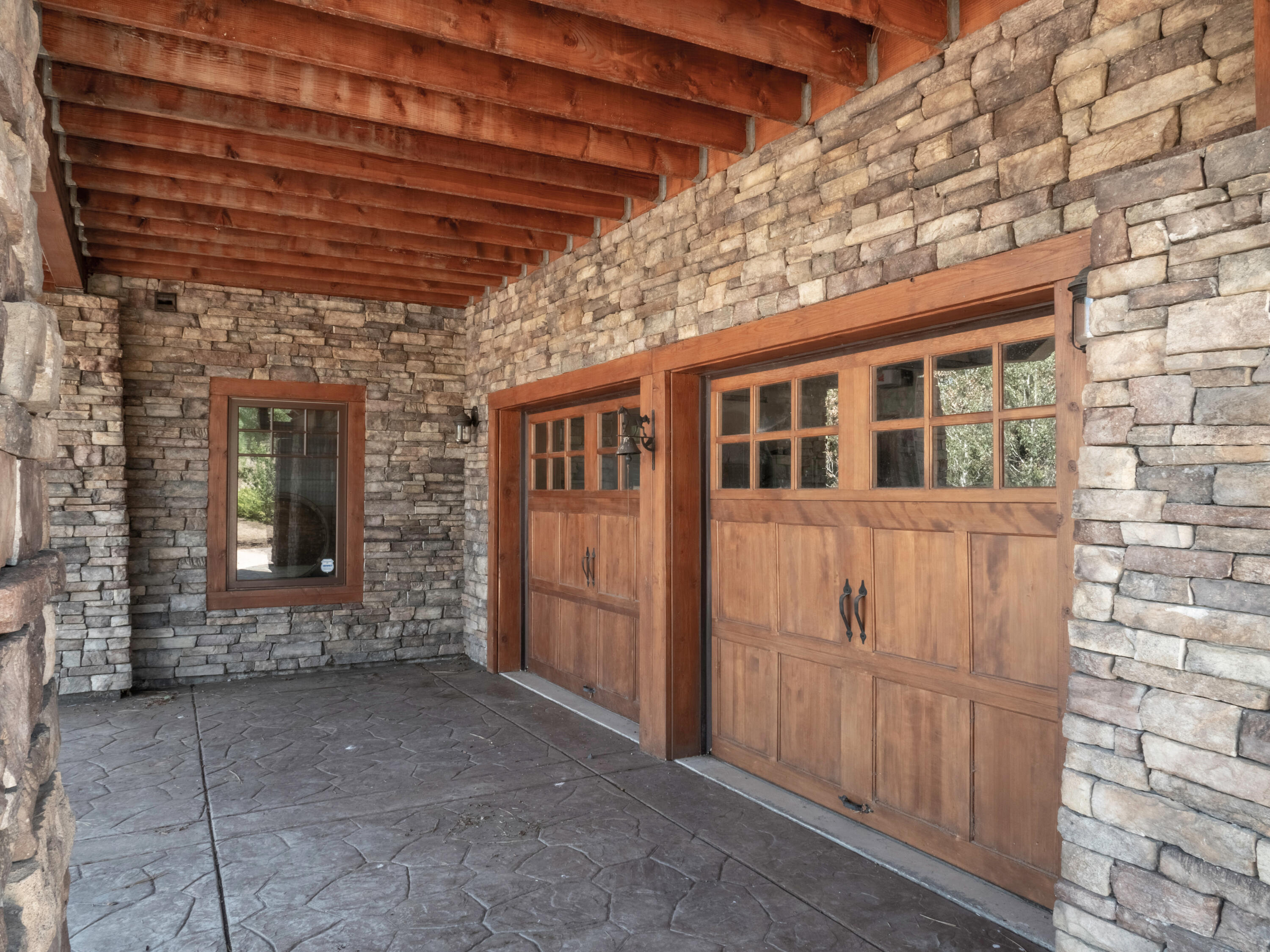 61072 Devils Ladder Road Mountain Center, CA 92561 - Photo 71 of 81 a view of a porch with brick walls