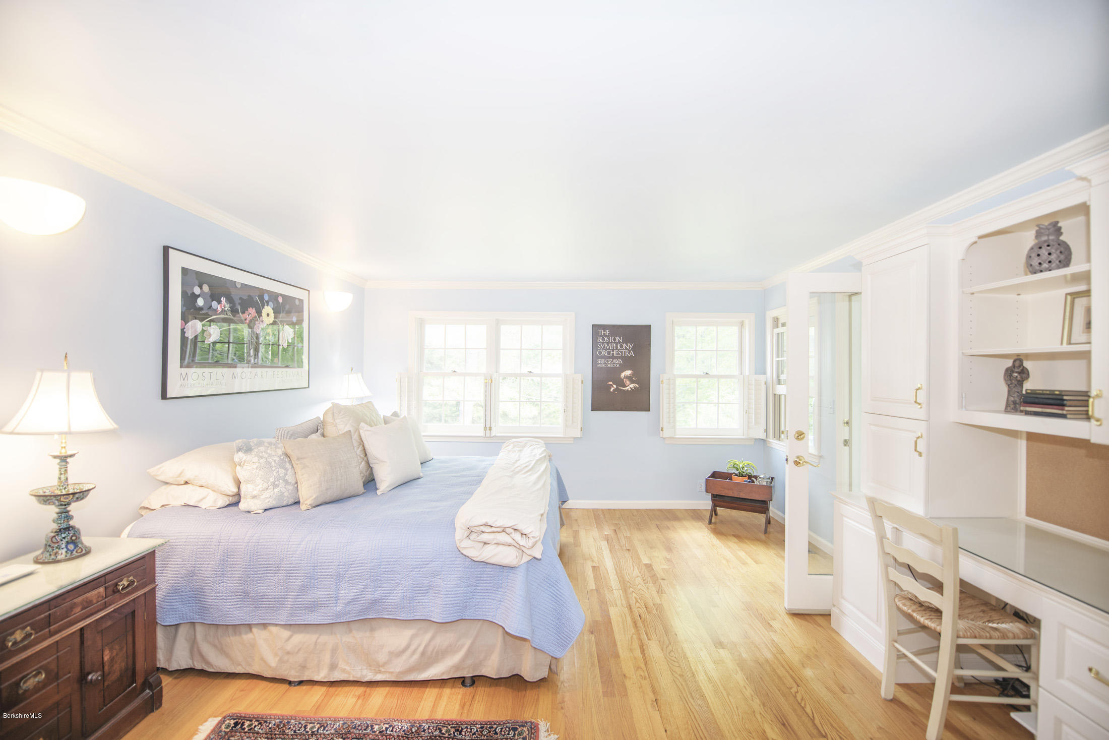 1136 Barker Road, Unit 36 Pittsfield, MA 01201 - Photo 11 of 28 a bedroom with a bed and a couch