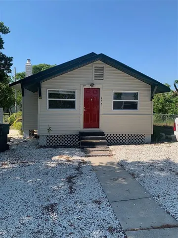 a backyard of a house