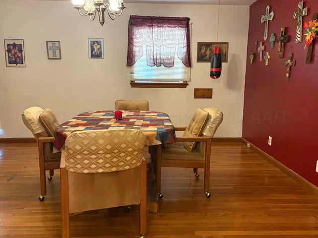 a workspace with furniture and window