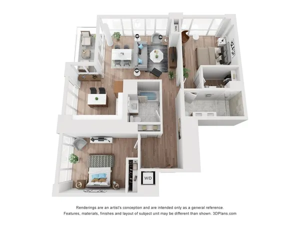 a picture of a room with a lot of white walls