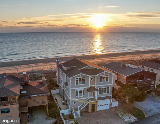 an aerial view of a chairs and table on the terrace