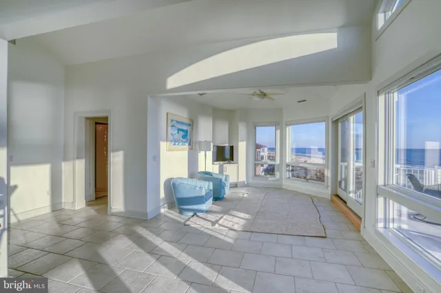 a view of city and ocean