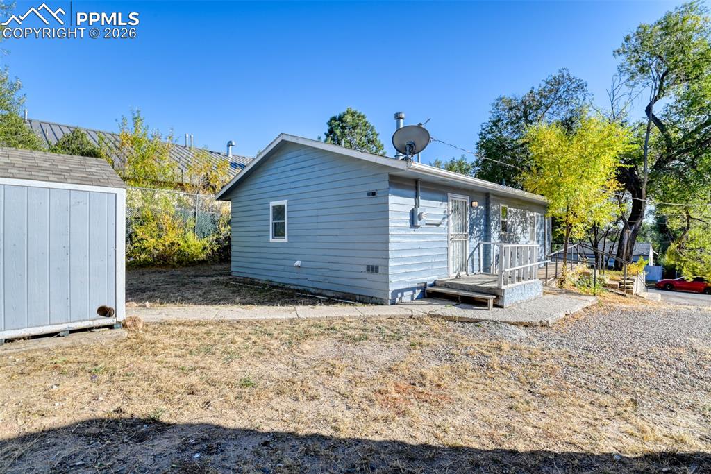 632 Santa Fe Street Colorado Springs, CO 80903 - Photo 22 of 24 a view of a house with a snow in the yard