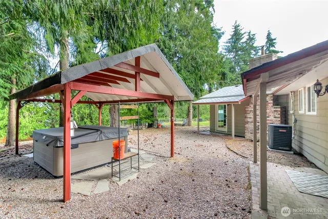 a view of a house with swimming pool