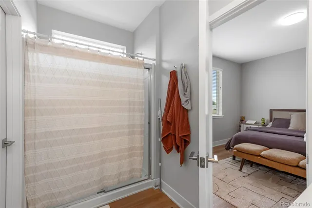 a view of livingroom with furniture and wooden floor