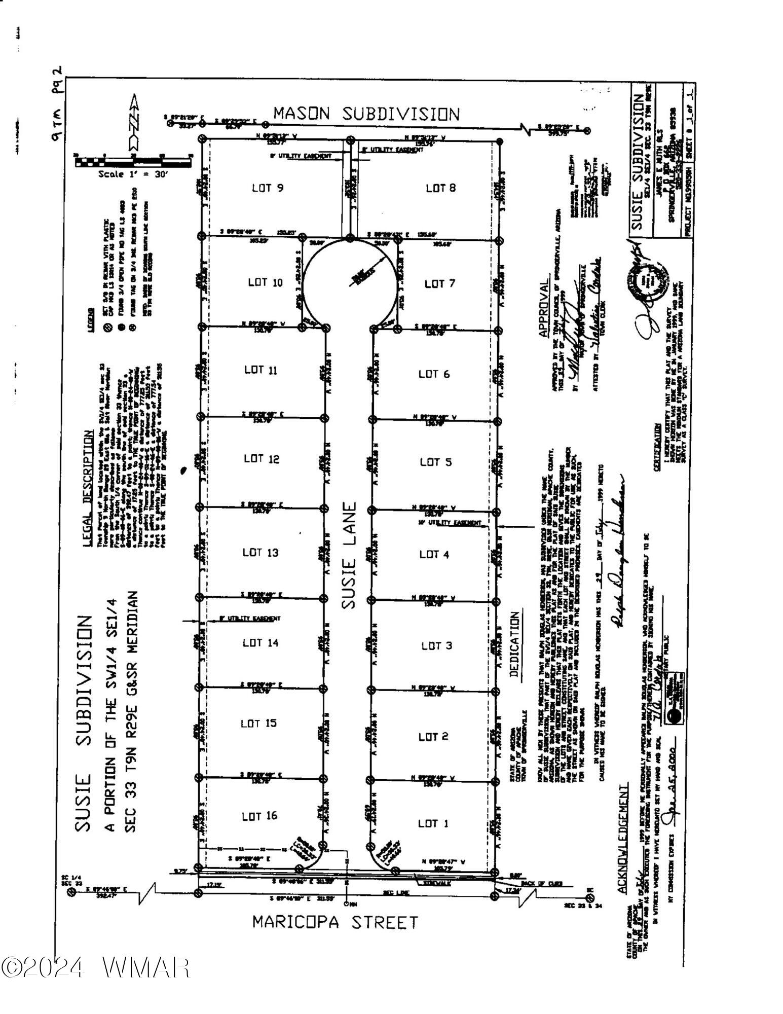 Lot 4 Susie Lane Springerville, AZ 85938 - Photo 6 of 6 Susie Lane Subdivision Plat (2)