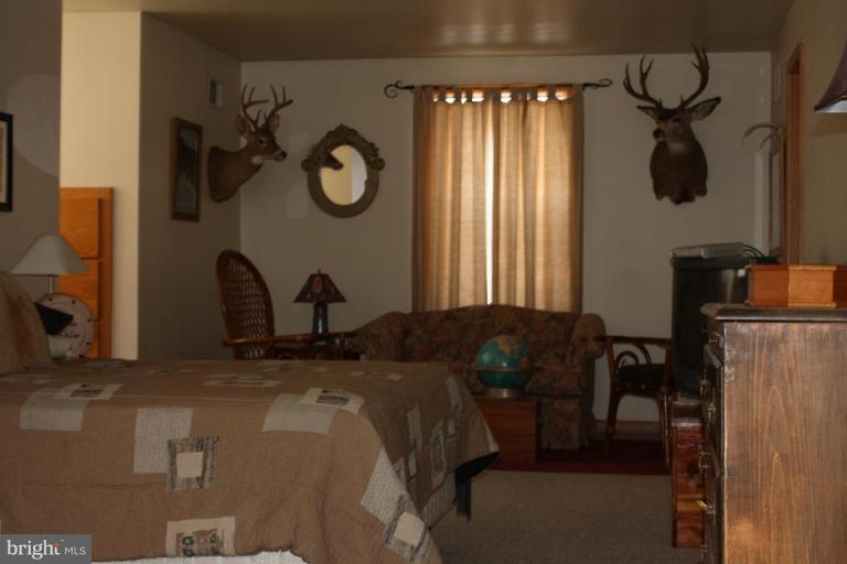 101 Carriage Court High View, WV 26808 - Photo 21 of 22 a bedroom with a bed and a chandelier