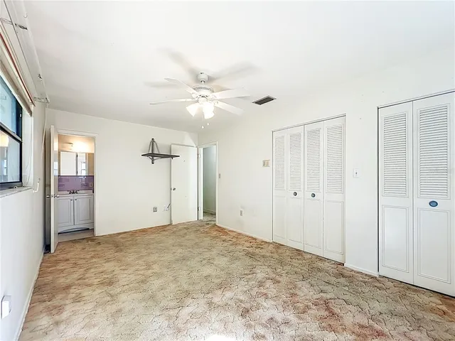 a view of an empty room