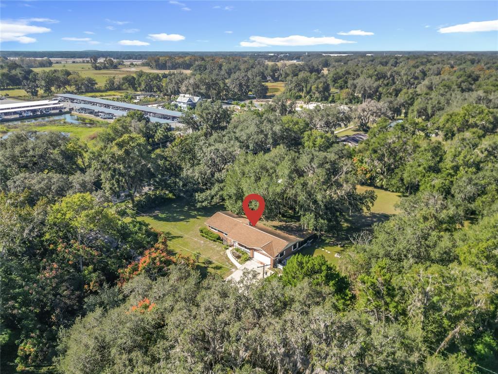 7802 Mizell Street Coleman, FL 34785 - Photo 10 of 44 an aerial view of residential houses with outdoor space and trees