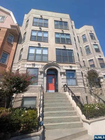 a front view of a building