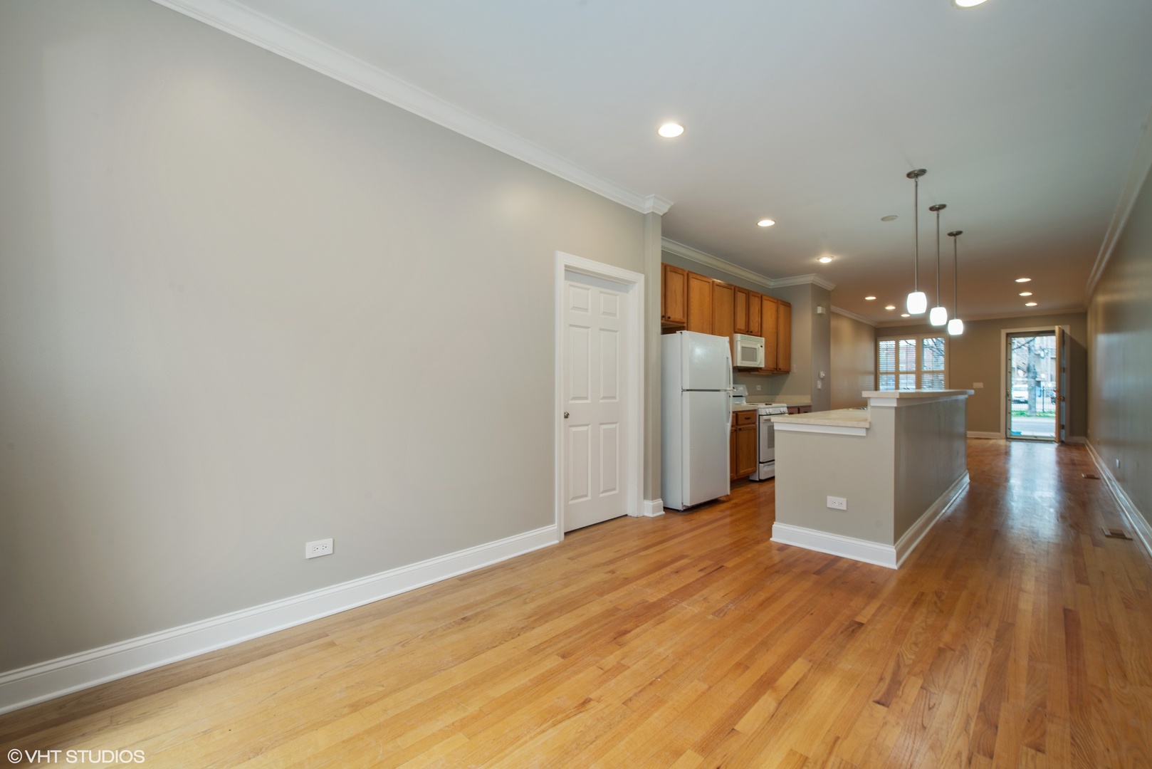 1437 West Fillmore Street Chicago, IL 60607 - Photo 18 of 23 a view of kitchen with wooden floor
