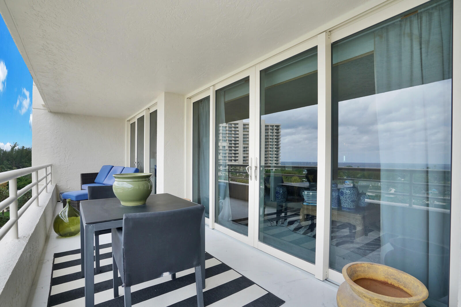 4101 North Ocean Boulevard, Unit D602 Boca Raton, FL 33431 - Photo 11 of 30 LARGE TERRACE/ IMPACT WALLS OF GLASS