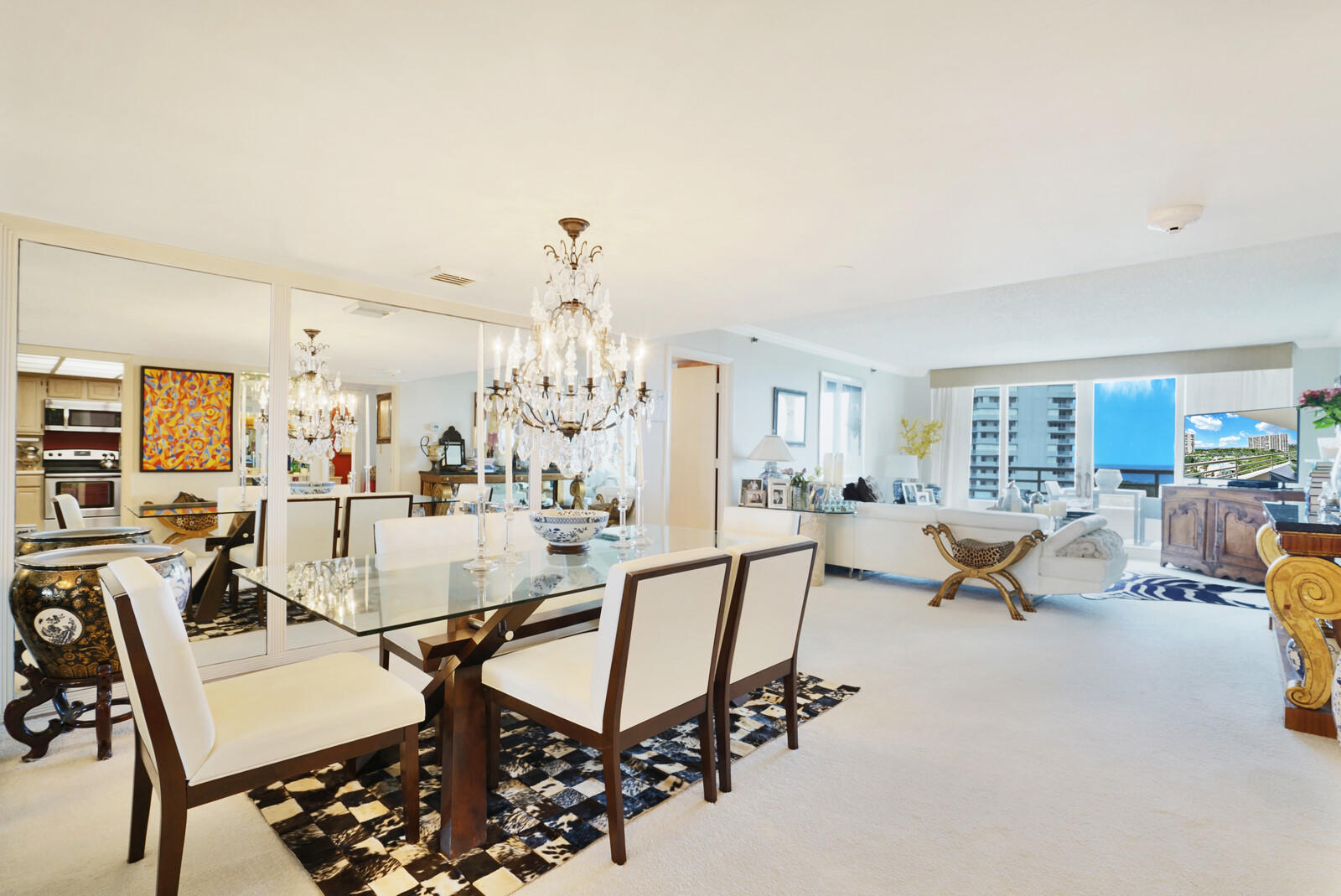 4101 North Ocean Boulevard, Unit D602 Boca Raton, FL 33431 - Photo 17 of 30 LIVING ROOM/ DINING AREA