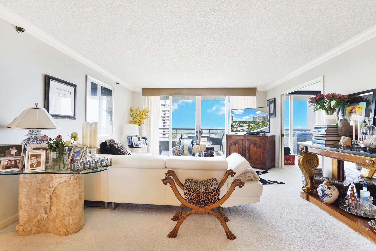 4101 North Ocean Boulevard, Unit D602 Boca Raton, FL 33431 - Photo 18 of 30 LIVING ROOM