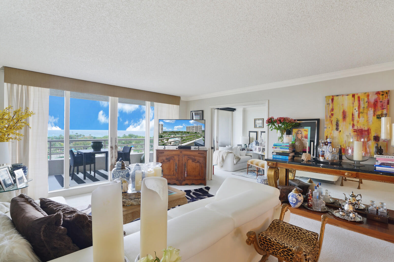 4101 North Ocean Boulevard, Unit D602 Boca Raton, FL 33431 - Photo 20 of 30 LIVING ROOM