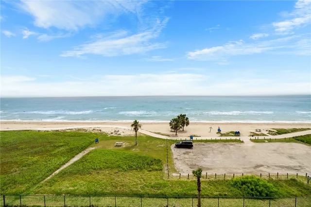 a view of an ocean and beach