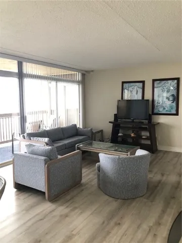 a balcony with view of ocean