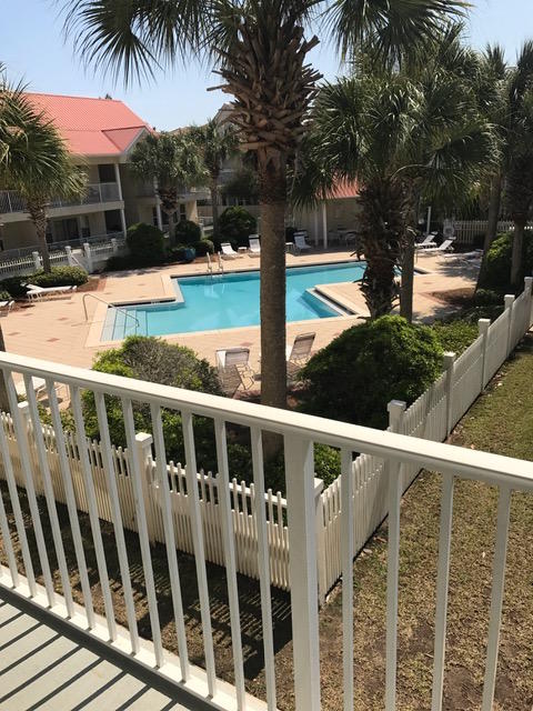 82 Sugar Sand Lane, Unit B4 Santa Rosa Beach, FL 32459 - Photo 28 of 33 a view of outdoor space with deck having patio