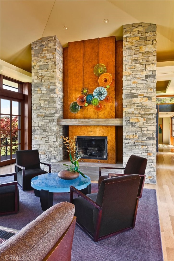 1604 Tiffany Ranch Road Arroyo Grande, CA 93420 - Photo 8 of 32 a living room with fireplace furniture and a flat screen tv