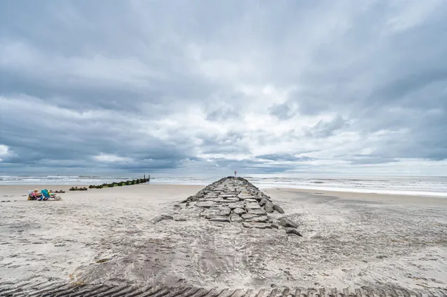 a view of beach and ocean