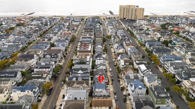 an aerial view of a city