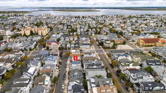 an aerial view of city