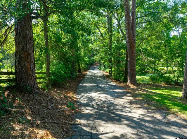 a backyard of a house with lots of green space and a yard