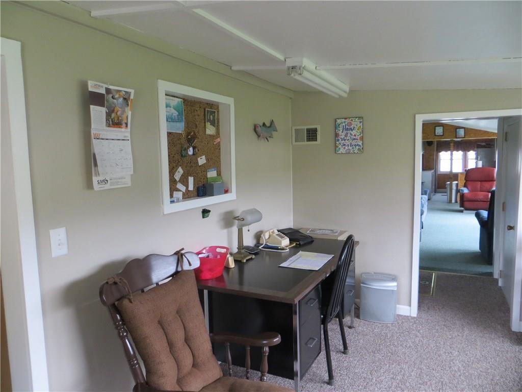 336 Frenchville Road Fort Kent, ME 04743 - Photo 19 of 29 Office area opens to Kitchen and...