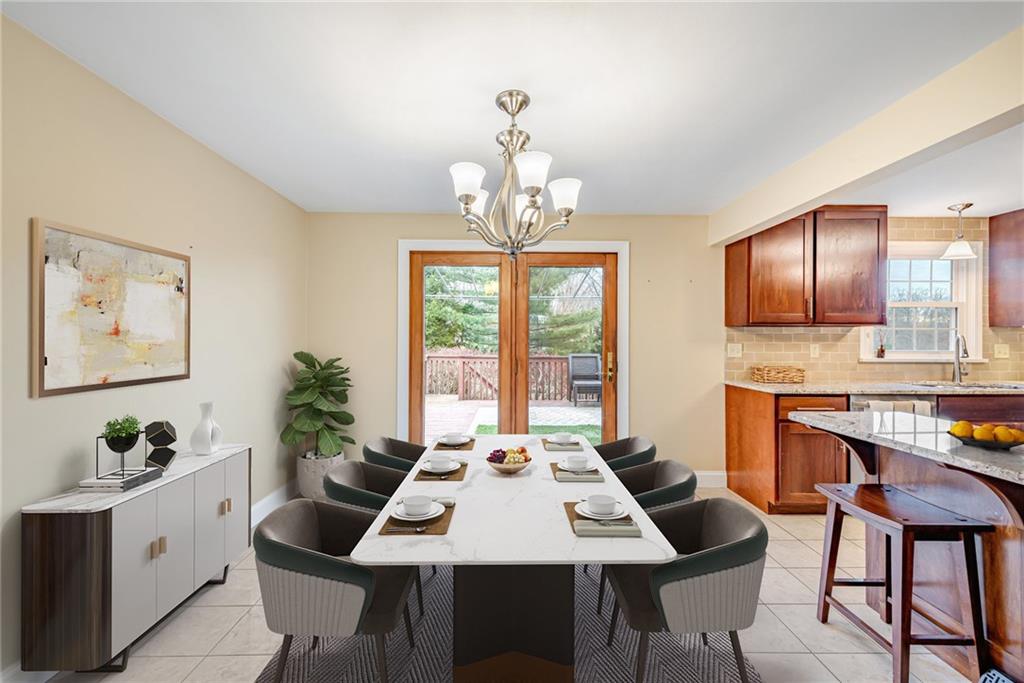 162 Hermitage Circle Ligonier, PA 15658 - Photo 12 of 38 a view of a dining room with furniture window and outside view