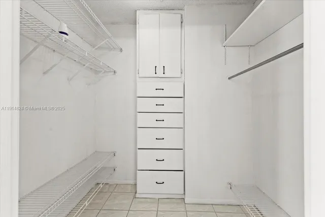 a view of a walk in closet