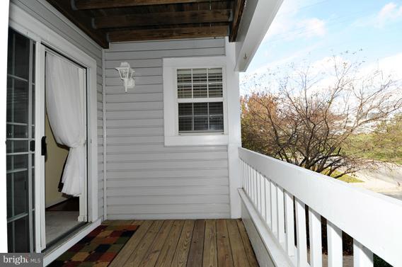 8591 Falls Run Road, Unit E Ellicott City, MD 21043 - Photo 7 of 24 Balcony off Living Room
