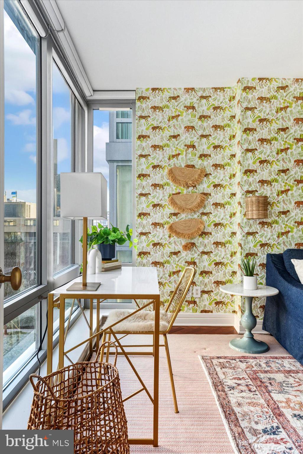 1155 23rd Street Northwest, Unit 8H Washington, DC 20037 - Photo 13 of 22 a view of a dining room with furniture and wooden floor
