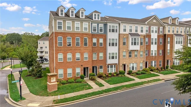 a front view of a building