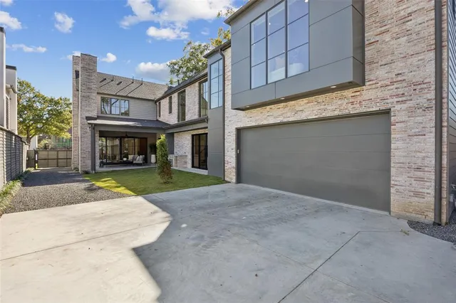 a view of brick building with many windows