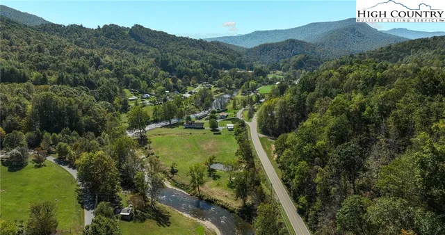 a view of a lake with a mountain in the background