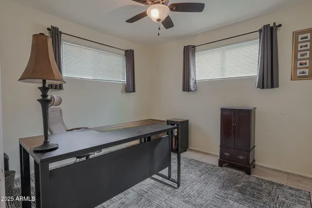 a room with furniture and a window