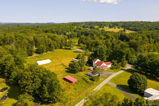 a view of an ocean and mountain