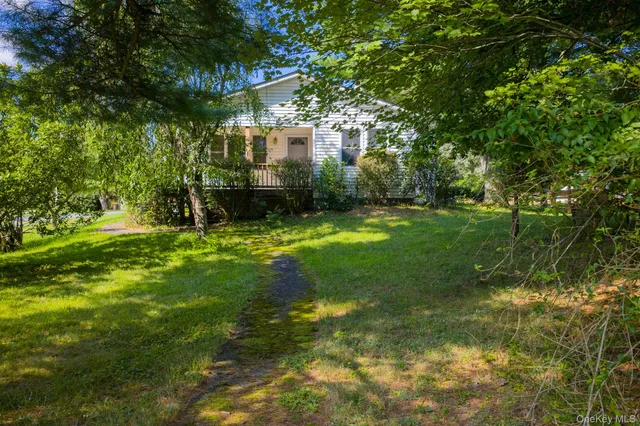 a view of yard with green space