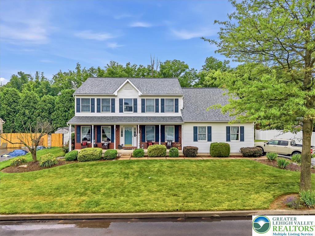 2011 Fieldview Drive Nazareth, PA 18064 - Photo 1 of 52 A classic two-story residence with a welcoming front porch and well-maintained lawn awaits.