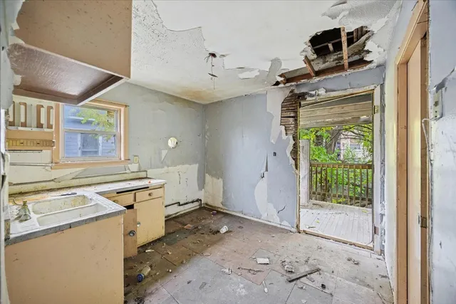 a room with storage and utility