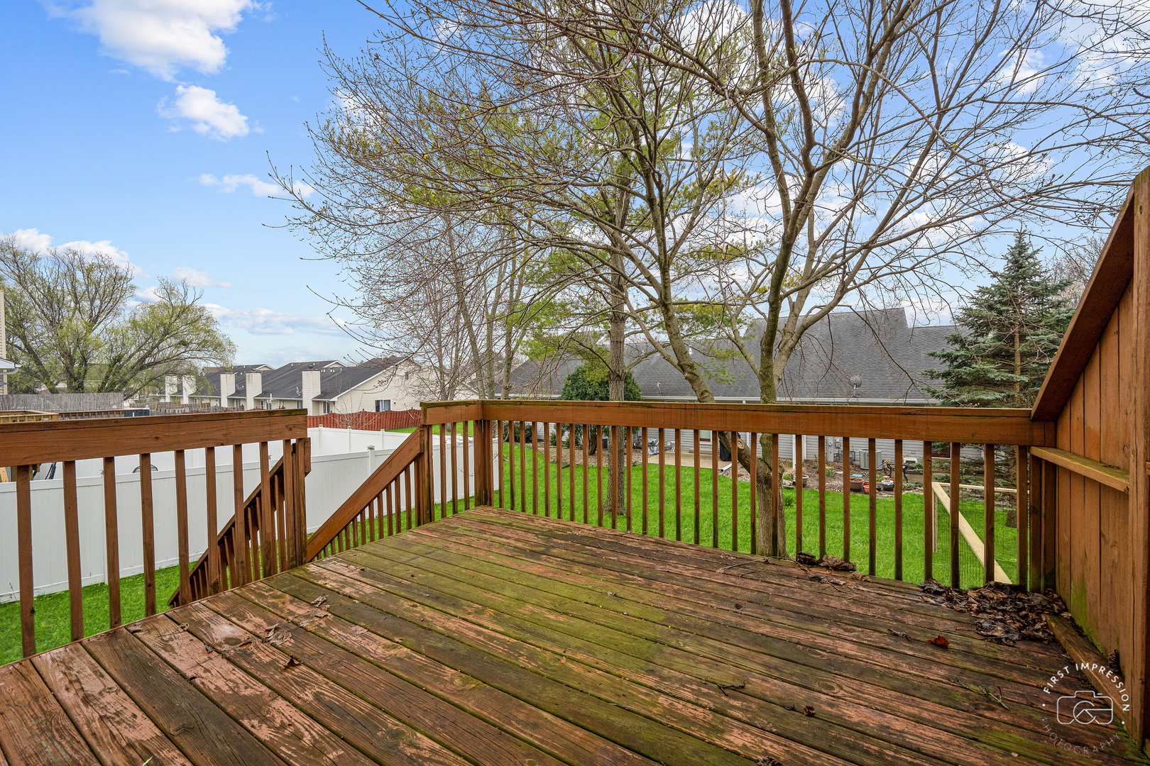 408 Grande Drive, Unit A Minooka, IL 60447 - Photo 19 of 20 a view of wooden deck
