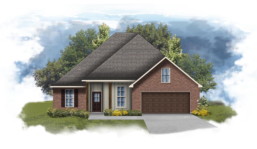 337 Hummingbird Lane Princeton, LA 71067 - Photo 1 of 1 a front view of a house with a yard and garage