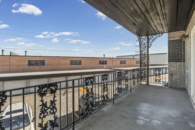 a view of city from balcony