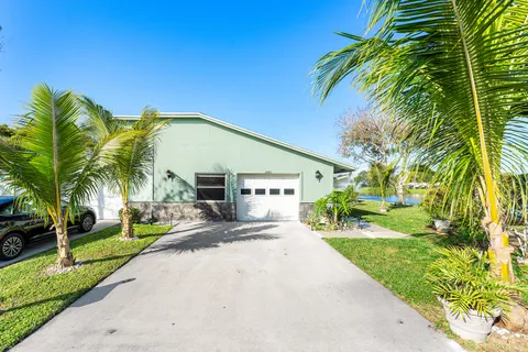 a view of a house with a patio